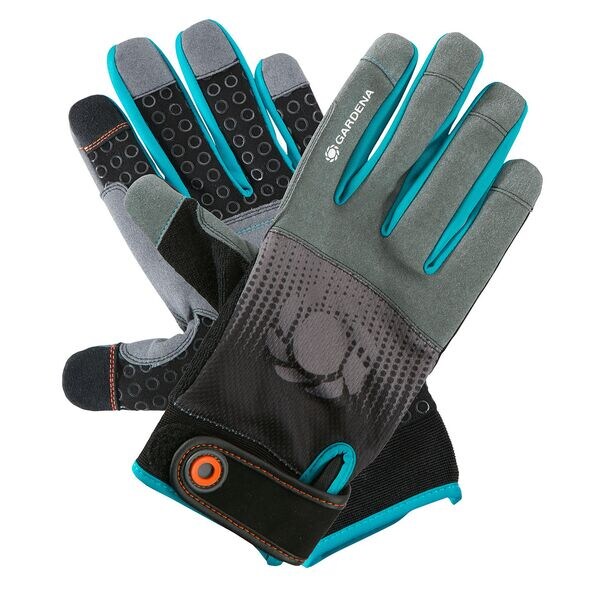 GARDENA Gerätehandschuhe, Größe L blau / grau / schwarz GARDENA Gerätehandschuhe, Größe L blau / grau / schwarz