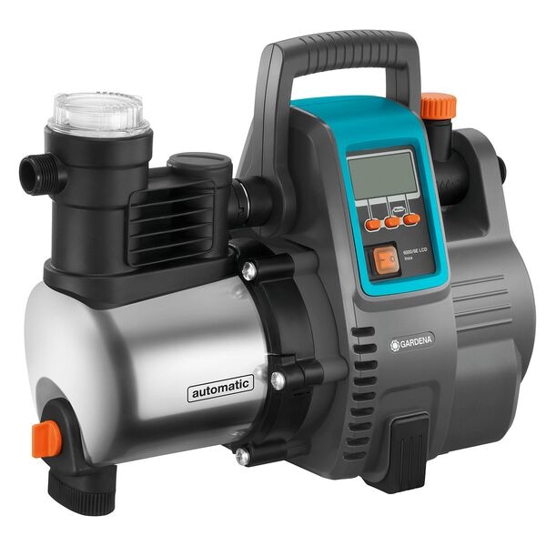 GARDENA Pumpe Haus- und Gartenautomat 6000/6 LCD inox