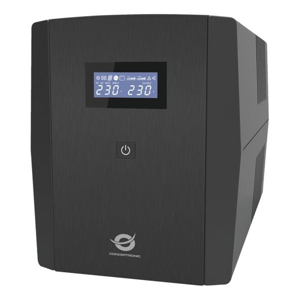 Conceptronic Unterbrechungsfreie Stromversorgung (USV) »ZEUS04EM« 1320 Watt 2 x SchuKo Typ F und 3 x IEC Conceptronic Unterbrechungsfreie Stromversorgung (USV) »ZEUS04EM« 1320 Watt 2 x SchuKo Typ F und 3 x IEC