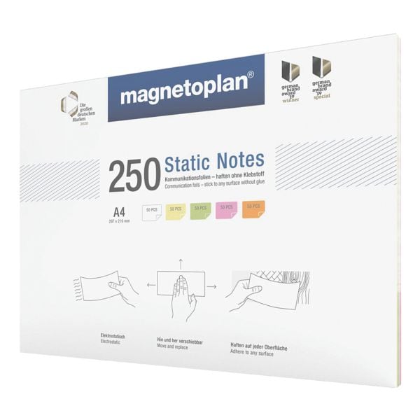 Magnetoplan Moderationskarten �Static Notes� DIN A4