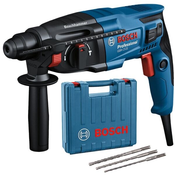 BOSCH Bohrhammer SDS plus GBH 2-21 inkl. Zubehr + Koffer