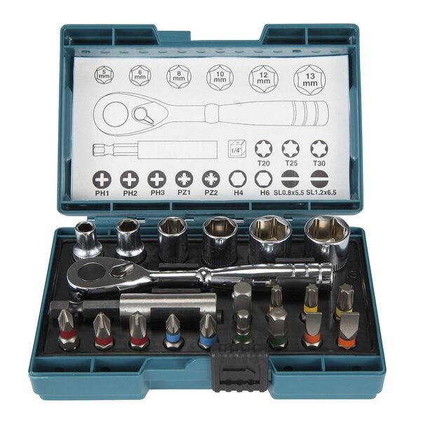 makita Ratschen Bitset Set 21-tlg. B-54081