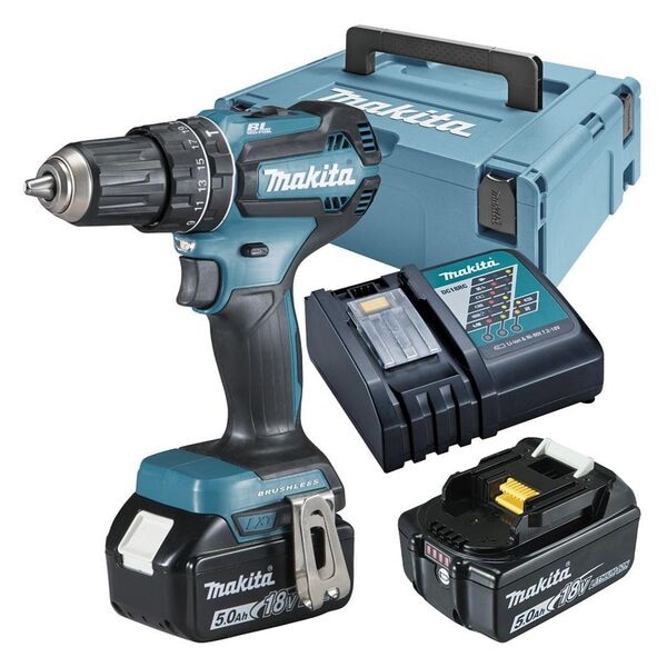 makita Akku-Schlagbohrschrauber DHP485RTJ Komplett-Set