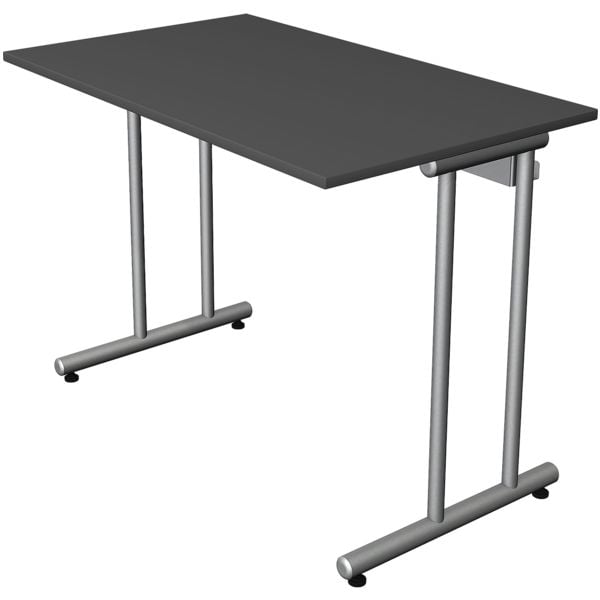 Kerkmann Schreibtisch Smart Office 100 cm, C-Fu alusilber