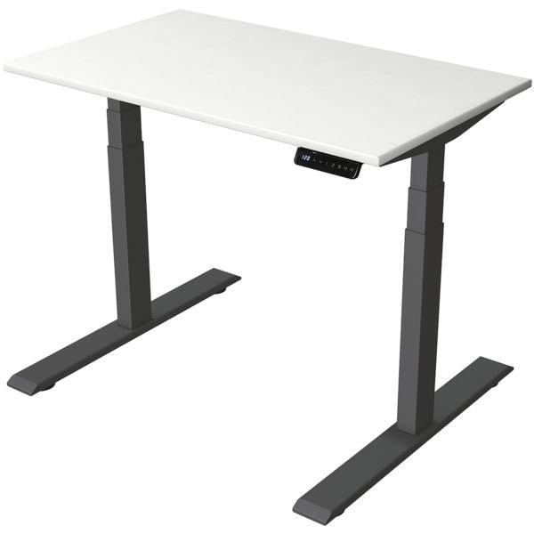 Kerkmann Schreibtisch hhenverstellbar (elektrisch) Smart Office 100 cm, T-Fu anthrazit