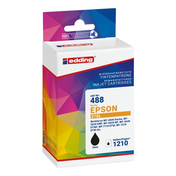 Edding Tintenpatrone ersetzt Epson �T27XL� (T2711)