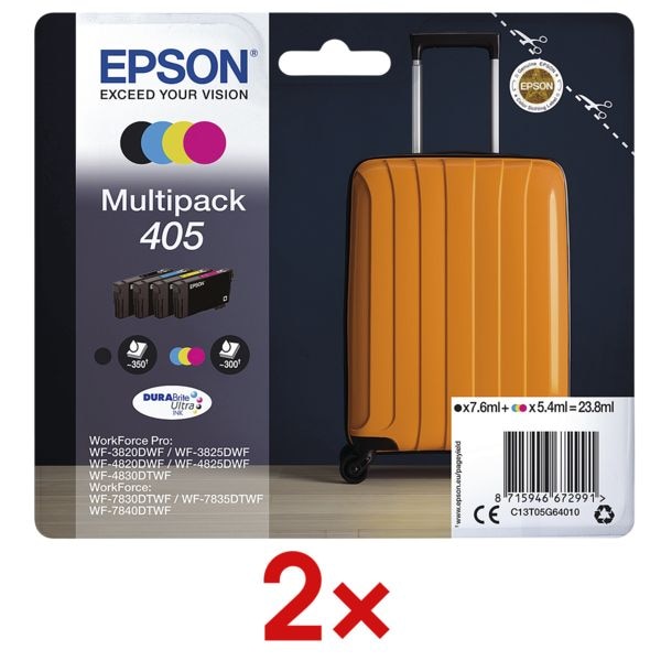 Epson 2x 4er-Pack Tintenpatronen 405