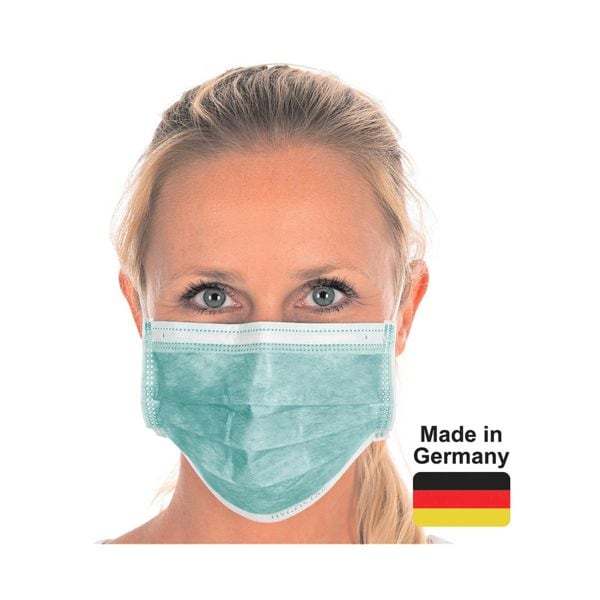 Franz Mensch 50er-Pack medizinische Maske Typ II »HYGOSTAR« 3-lagig grün