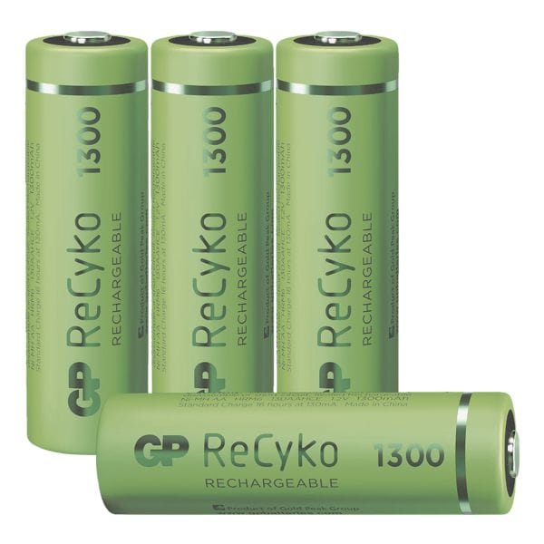 GP Batteries 4er-Pack Akkus ReCyko+ Mignon / AA / 1300 mAh