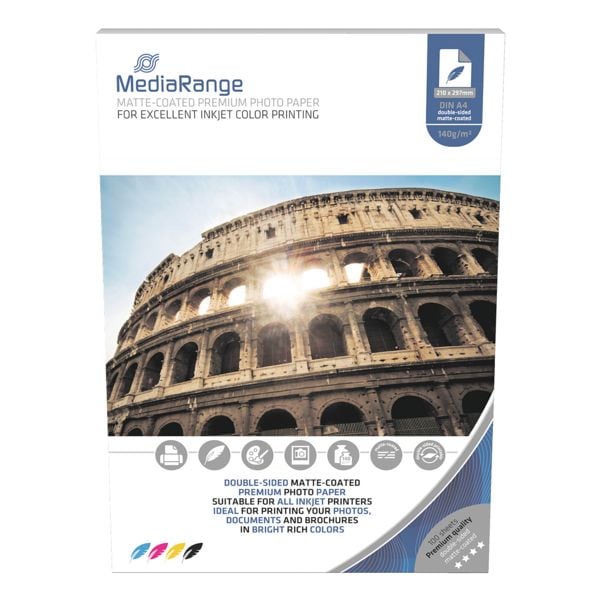 MediaRange Fotopapier A4 MRINK111 140 g/m 100 Blatt