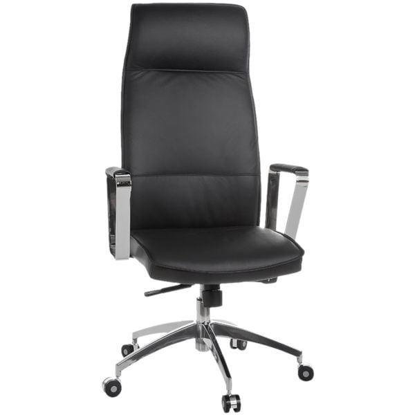 Chefsessel Echtleder mit hoher Rckenlehne Amstyle Verona mit Armlehnen
