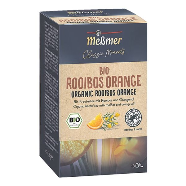 Memer Bio Rooibos-Tee Classic Moments Bio Rooibos-Orange Tassenportion, kuvertiert, 18er-Pack