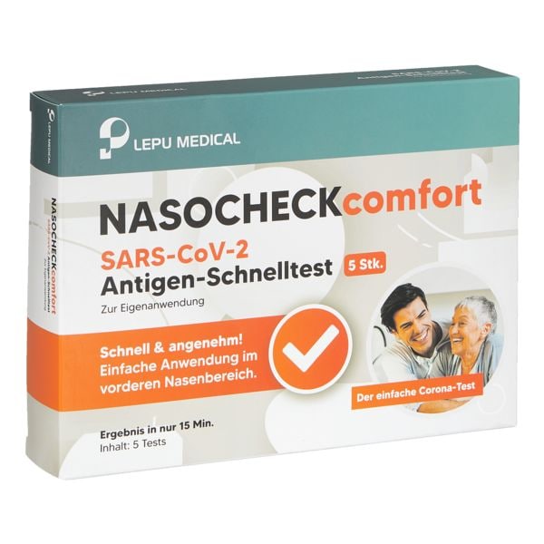 NASOCHECK 5er-Pack SARS-CoV-2 Laien-Antigen-Schnelltest per Nasenabstrich »comfort« NASOCHECK 5er-Pack SARS-CoV-2 Laien-Antigen-Schnelltest per Nasenabstrich »comfort«