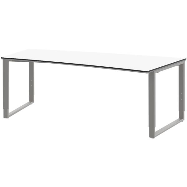 Schreibtisch Objekt Plus 200 cm, Freiform rechts, Kufenfu