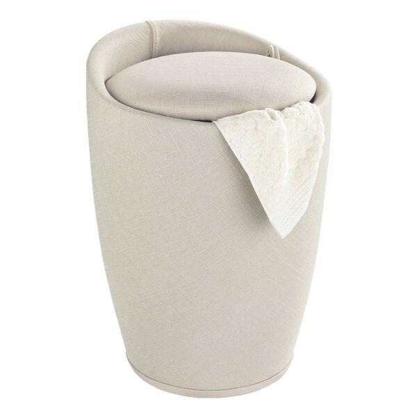 Wenko Hocker »Candy« Leinenoptik mit Wäschesack