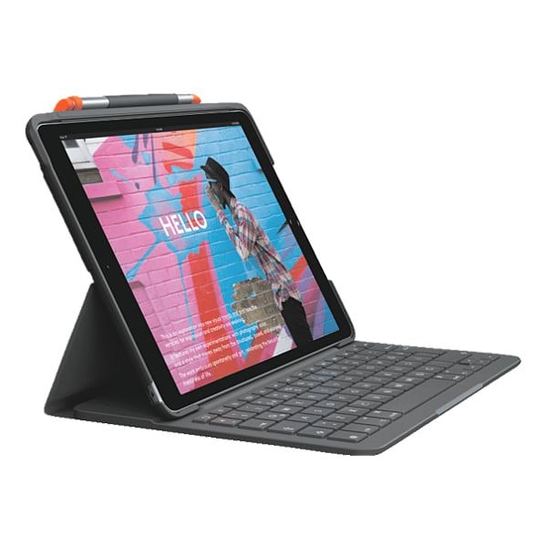Logitech Tastatur-Case Slim Folio fr iPad (7. / 8. / 9. Generation)