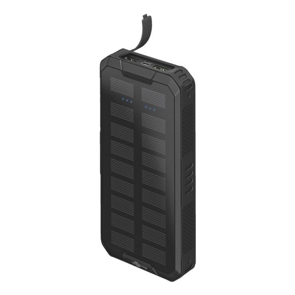 goobay Outdoor Schnelllade-Powerbank mit Solar - 20.000 mAh