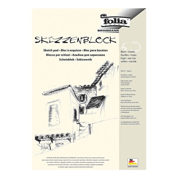 folia Skizzenblock A4 50 Blatt 120 g/m