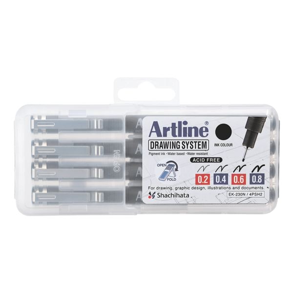 Artline Fineliner-Set Drawing System 0,2 - 0,8 mm 0,2 - 0,8mm Artline Fineliner-Set Drawing System 0,2 - 0,8 mm 0,2 - 0,8mm