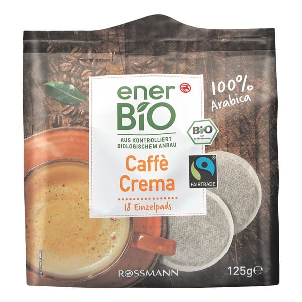 enerBIO 18er-Pack Kaffeepads Caff Crema