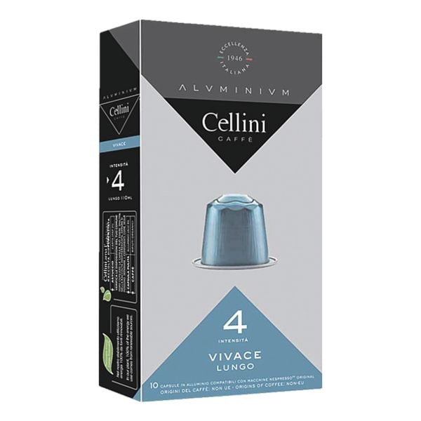 Cellini 10er-Pack Kaffeekapseln Cellini Lungo Vivace