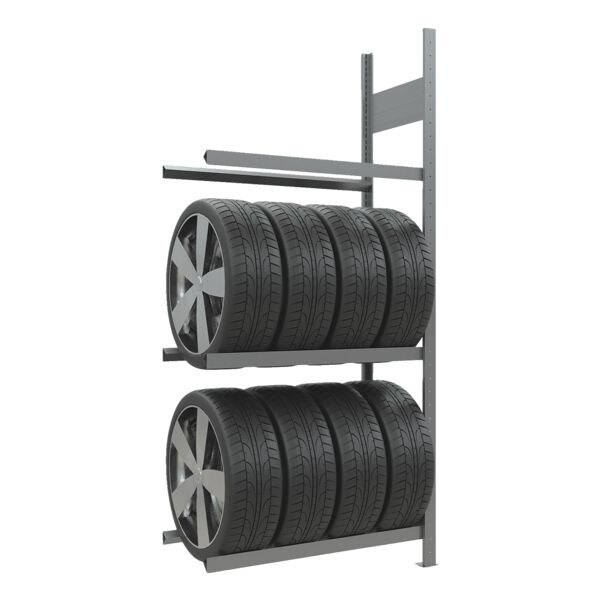 SCHULTE Lagertechnik Räder-/Reifenregal Anbauregal 200 x 150 x 40 cm