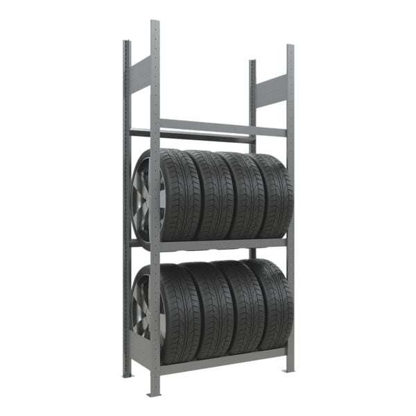 SCHULTE Lagertechnik Rder-/Reifenregal Grundregal 275 x 130 x 40 cm