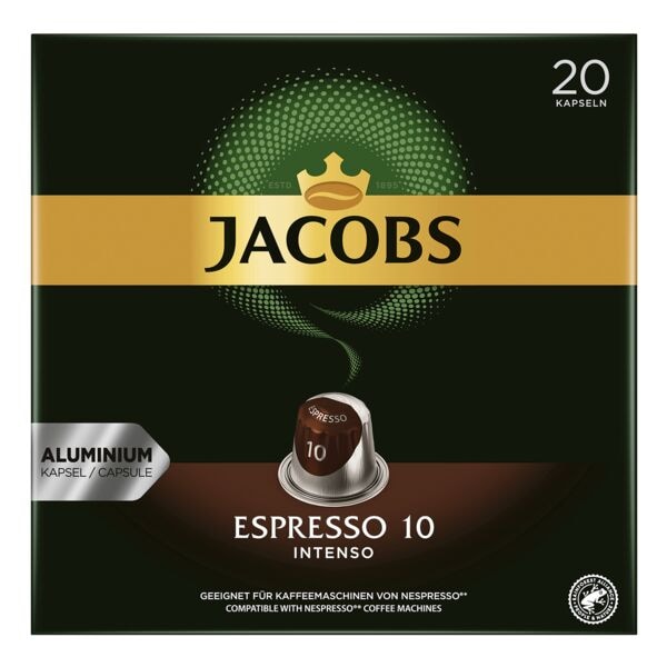 Jacobs 20er-Pack Kaffeekapseln Espresso 10 Intenso fr Nespresso®