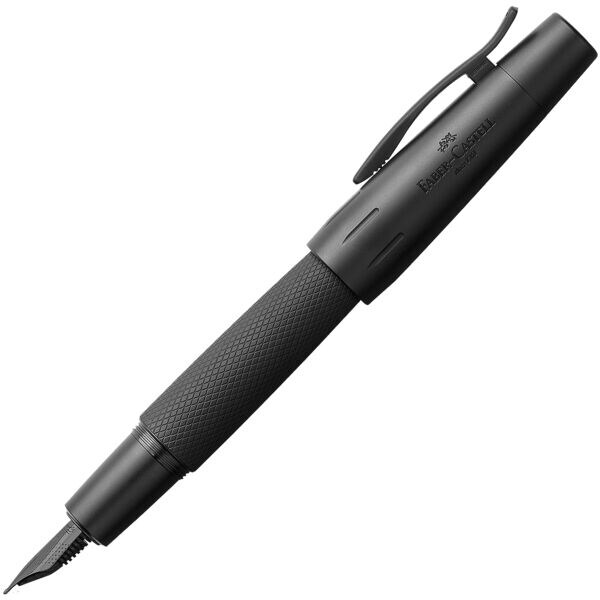 Faber-Castell e-motion pure Black Fllhalter Strichstrke M Edelstahlfeder