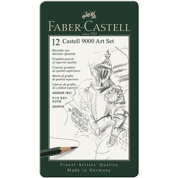 Bleistift-Set Faber-Castell Castell 9000 Art Set, ohne Radiergummi