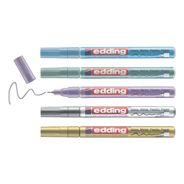 Edding 5er-Set Glanzlackmarker »780« metallic spezial Edding 5er-Set Glanzlackmarker »780« metallic spezial
