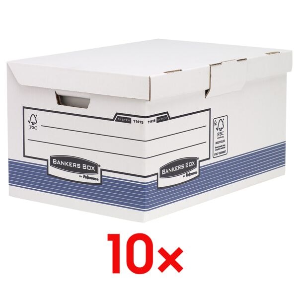 Bankers Box System 10 Klappdeckelboxen »Maxi« Bankers Box® System Bankers Box System 10 Klappdeckelboxen »Maxi« Bankers Box® System