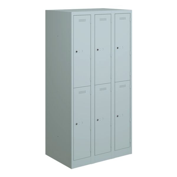 Bisley Spind Everyday Locker, 3x2, Stahl, 90 x 180 cm Bisley Spind Everyday Locker, 3x2, Stahl, 90 x 180 cm