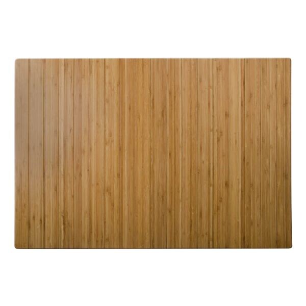 Bodenschutzmatte fr Hartbden und Teppichbden, Polypropylen, Rechteck 90 x 120 cm Bambus