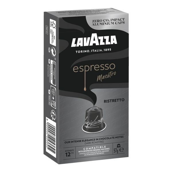 Lavazza 10er-Pack Kaffeekapseln Espresso Maestro Ristretto