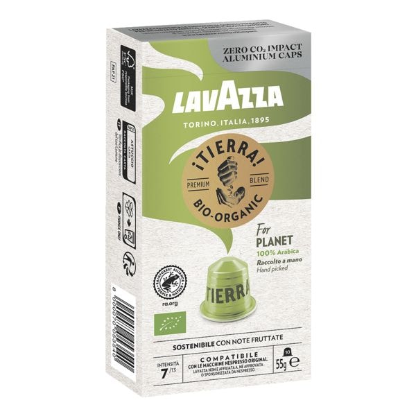 Lavazza 10er-Pack BIO Kaffeekapseln Tierra for Planet