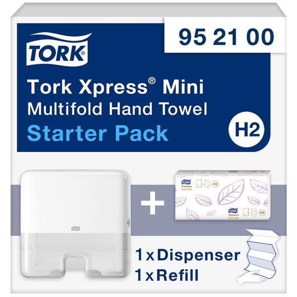 Tork Papierhandtuchspender Elevation Xpress H2 Mini wei inkl. Handtcher