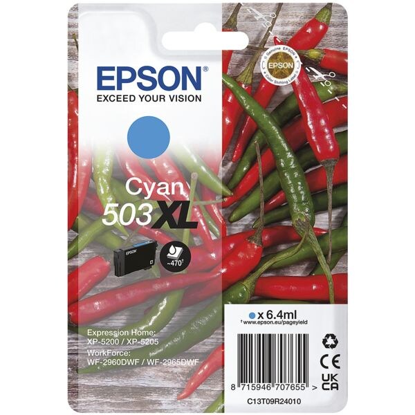 Epson Tintenpatrone 503XL cyan (C13T09R24010)