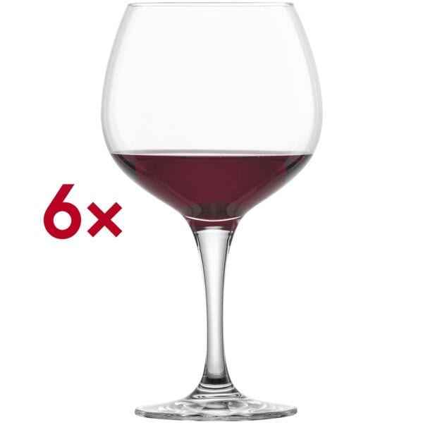Zwiesel Glas 6x Burgunderpokal Rotweinglas �Mondial� 610 ml