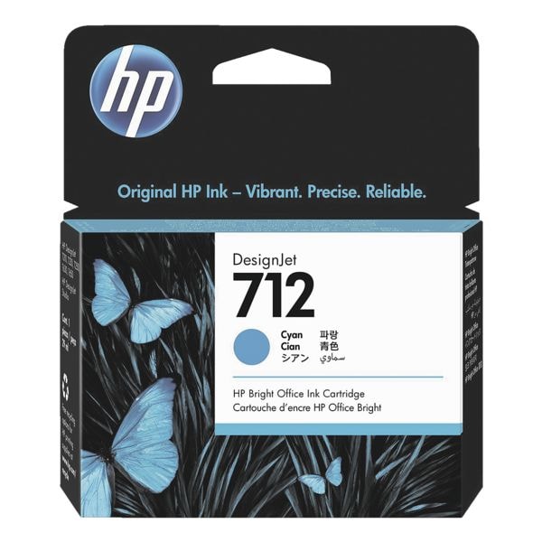 HP Tintenpatrone HP 712, cyan - 3ED67A HP Tintenpatrone HP 712, cyan - 3ED67A