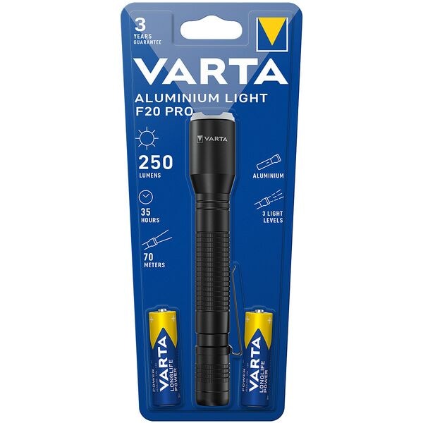 Varta Taschenlampe Aluminium Light F20 Pro