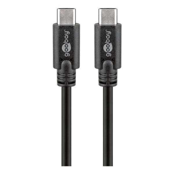goobay USB-C™-Kabel Sync & Charge SuperSpeed 1 m schwarz
