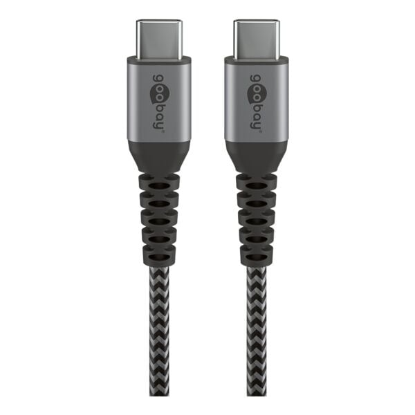 goobay Ladekabel USB-C auf USB-C - Textilkabel goobay Ladekabel USB-C auf USB-C - Textilkabel