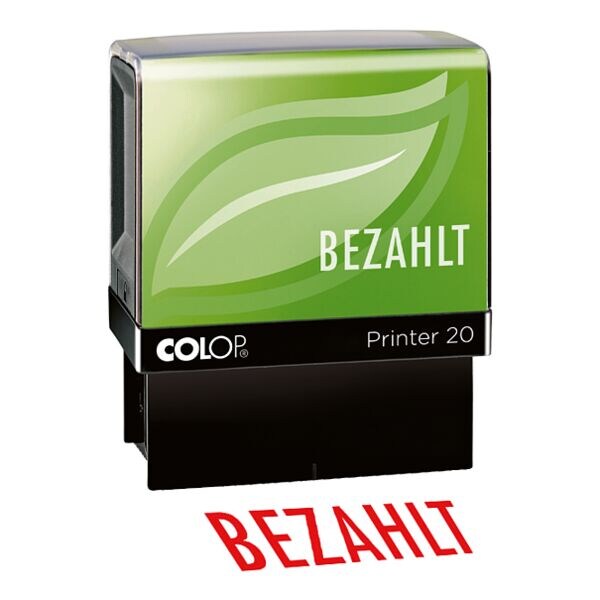 Colop Green Line Selbstfärbender Textstempel Printer 20 »Bezahlt« Colop Green Line Selbstfärbender Textstempel Printer 20 »Bezahlt«