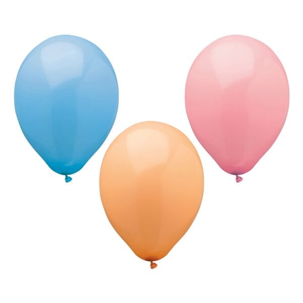 Papstar 10er-Pack Luftballons Pastel farbig sortiert
