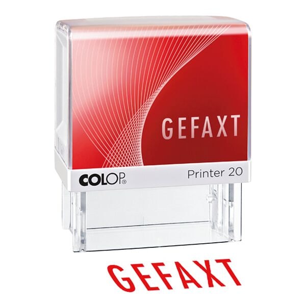 Colop Selbstfrbender Textstempel Gefaxt