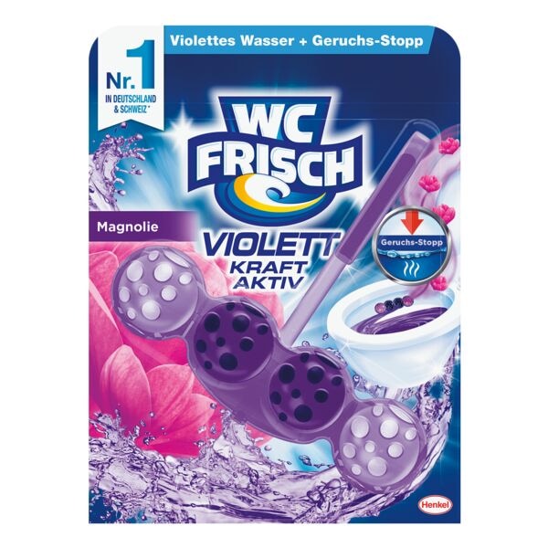 WC FRISCH WC-Duftspler Violettspler Kraft Aktiv Magnolie