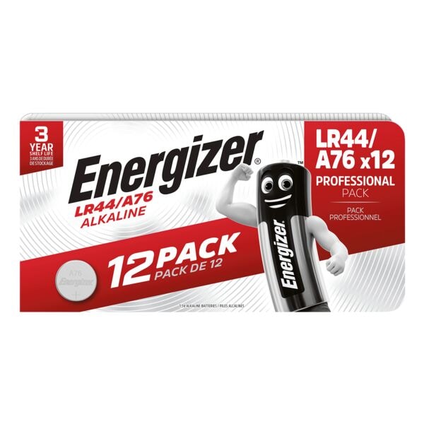 Energizer 12er-Pack Knopfzelle Spezial Alkali A76 / LR44 / V13GA