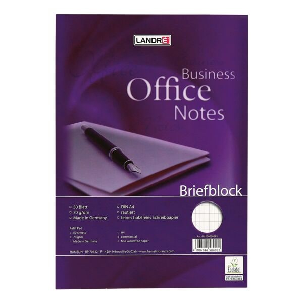Landr Notizblock Office Notes A4 rautiert