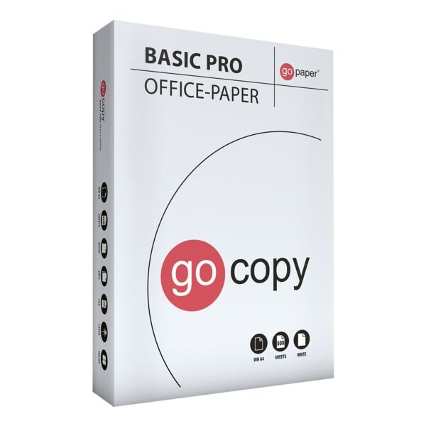 Kopierpapier A4 GO COPY BASIC PRO 80 - 500 Blatt gesamt, 70 g/m